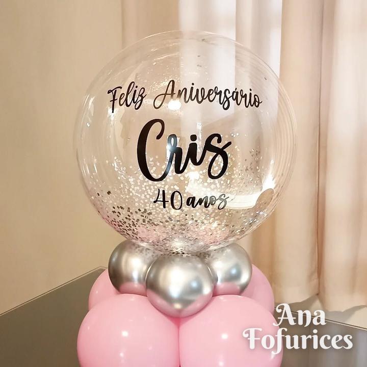 Balões personalizados: 40 anos